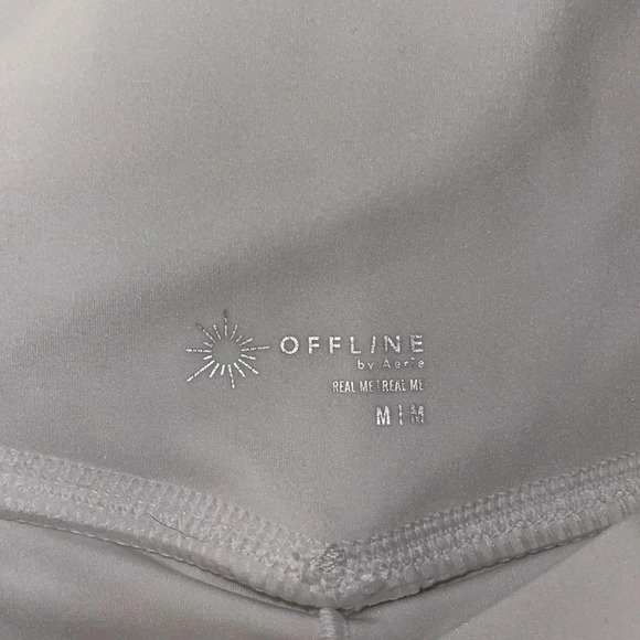 OFFLINE By Aerie Real Me Crossover Flowy Short white medium - Picture 4 of 9